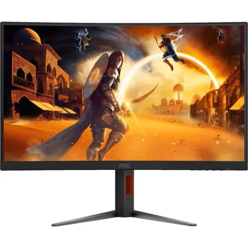 AOC 27' 2K Curved 0.5ms 180Hz, 2560x 1440 Adaptive Sync, HDMI 2.0 A 1,DisplayPort 1.4 A 1, Gaming Monitor (LS)