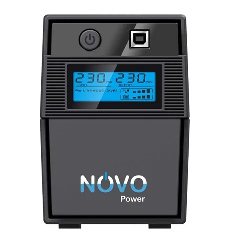 NovoPower LC650AU, Line Interactive UPS with LCD Display, 650VA, 360W, Tower, 3 Year Warranty