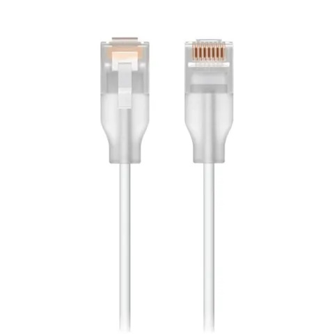 UBIQUITI UniFi ETHERLIGHTING PATCH CABLE, RJ45, 10GbE, UP TOPoE+++, (2M) WHITE, 1YR