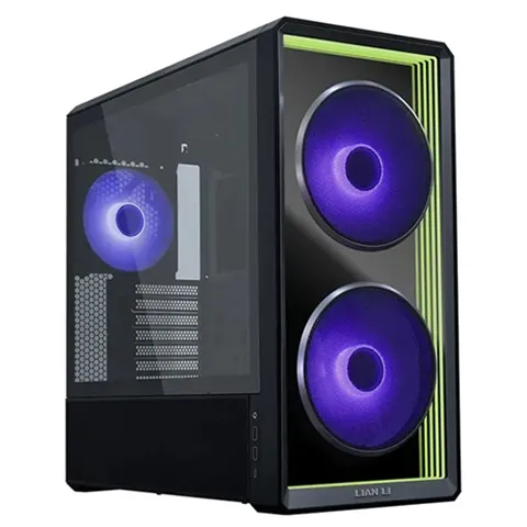 Lian Li PC-LAN217INFX, LANCOOL 217 Infinity Mirror Case, Tempered Glass, Drive Bays: 1A3.5 HDD+1A2.5 SSD (or 1x3.5 HDD / 2A2.5 SSD), Expansion Slot: 7, Fan: 140mm ARGB, Motherboard Support: ATX / Micro-ATX / Mini-ITX, 1 Year Warranty