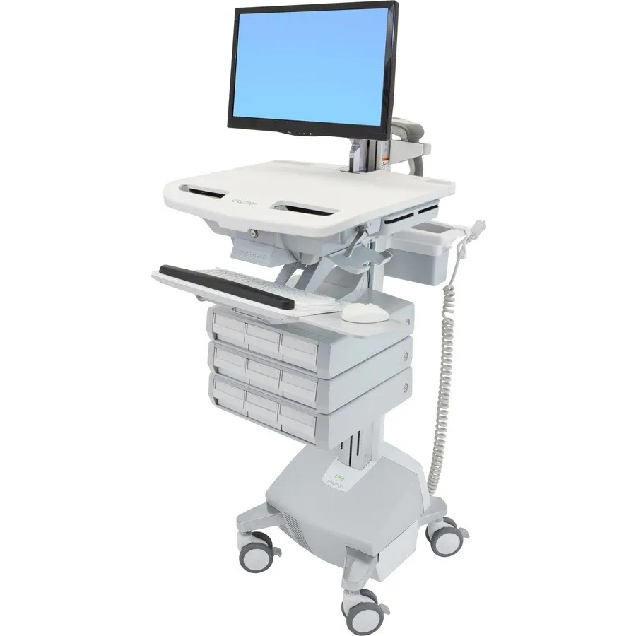 Styleview Cart With Lcd Arm Life Powered 9 Drawers AUS NZL