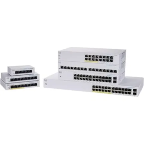 CISCO - CBS110 Unmanaged 8-port GE, Partial PoE, Desktop, Ext PS