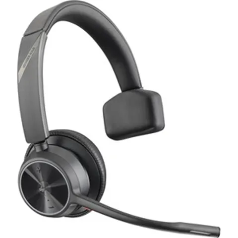 HP/Poly 218473-01, Voyager 4300 UC 4310 Wired/Wireless Over-the-head Mono Headset - Microsoft Teams Certification - Monaural - Supra-aural - 5000 cm - Bluetooth - 20 Hz to 20 kHz - 150 cm Cable - Noise Cancelling Microphone - Noise Canceling - USB Type C