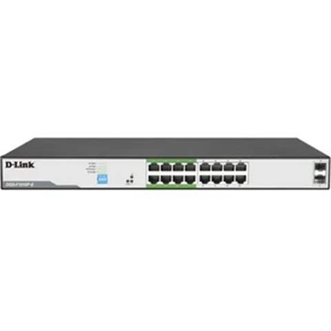 D-Link 18P GIGABIT POE Switch With 16 POE+ Ports (150W) And 2 SFP UPLINKS