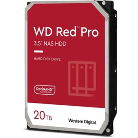 Western Digital WD Red Pro 20TB 3.5' NAS HDD SATA3 7200RPM 512MB Cache 24x7 300TBW 24-bays NASware 3.0 CMR Tech 5yrs wty (LS) - WD202KFGX