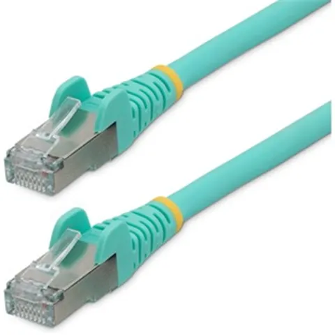 Startech 1M CAT6A ETHERNET Cable - Aqua - Low Smoke Zero Halogen (LSZH) - 10GBE 500MHZ 100