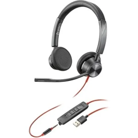 HP/Poly 76J20AA, Blackwire 3325 UC, Wired Stereo Headset, USB-A + 3.5mm, 2 Year Warranty