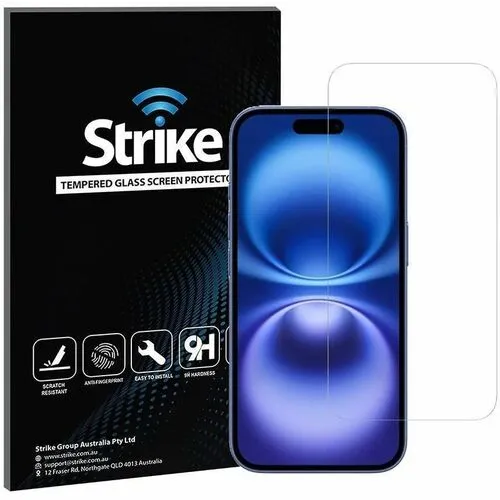 Strike Tempered Glass Screen Protector for Apple iPhone 16