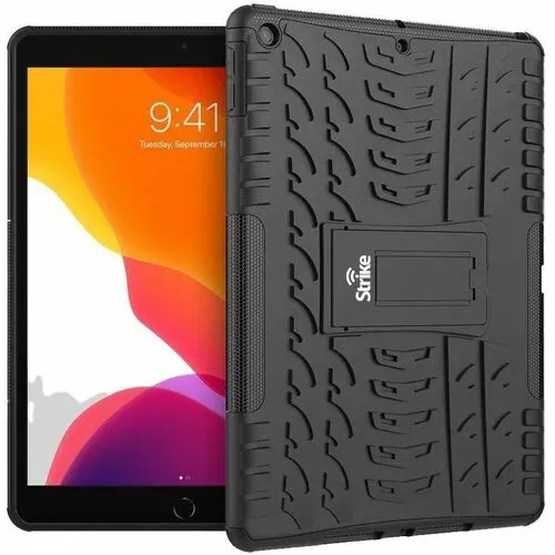 Strike Rugged Case For Apple iPad 10.2 (7th Gen 8th Gen 9th Gen) (Black)