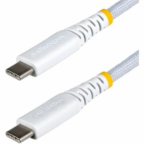 Startech 1M (3.3FT) White USB-C Charging CABLE, USB C CORD, 60W/3A PD, LTW