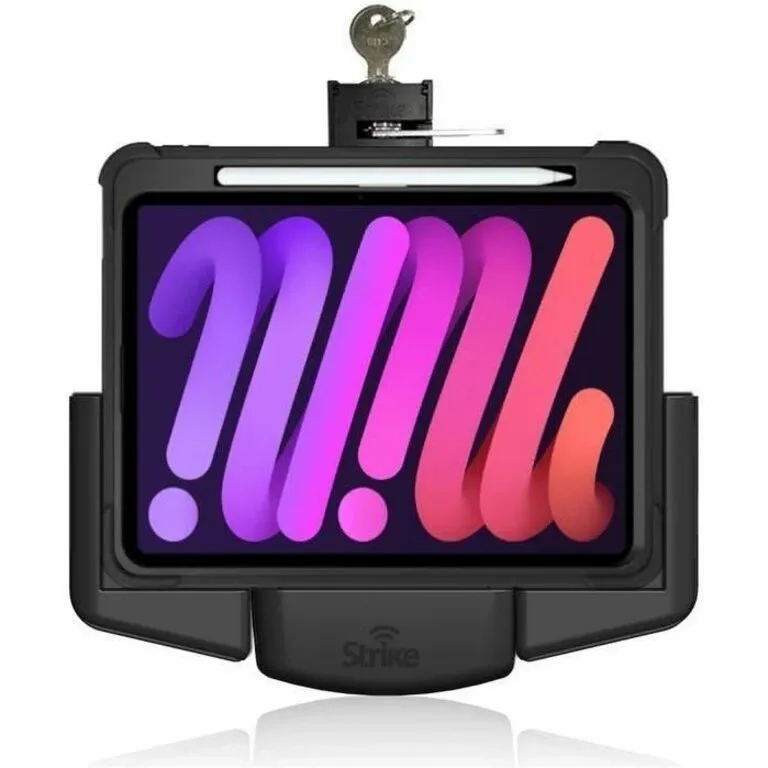 Strike Alpha Cradle - iPad Mini 7 / iPad Mini 6 Lockable For Use W/ Strike Rugged Case Landscape Hardwired Install Pack