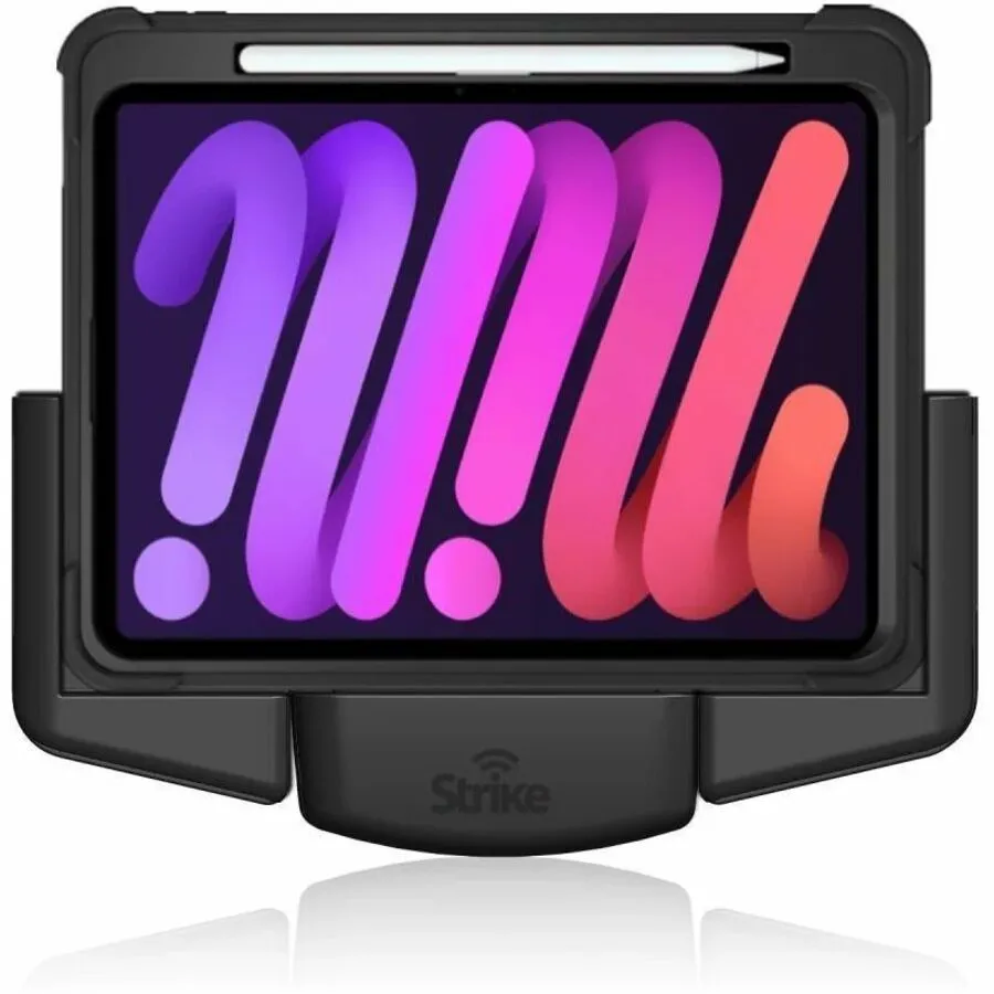 Strike Alpha Cradle - iPad Mini 7 / iPad Mini 6 For Use W/ Strike Rugged Case Landscape Hardwired Install Pack