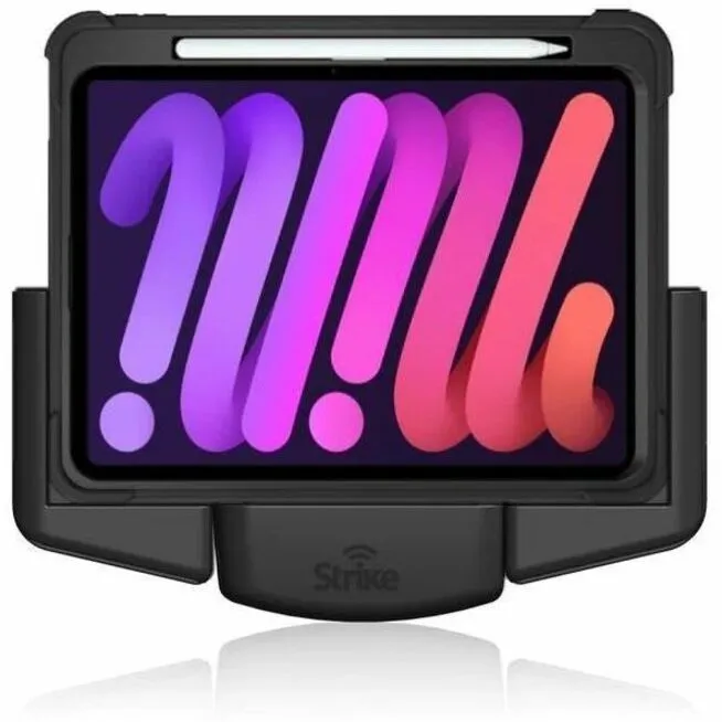 Strike Alpha Cradle - iPad Mini 7 / iPad Mini 6 For Use W/ Strike Rugged Case Landscape Self-Install Pack