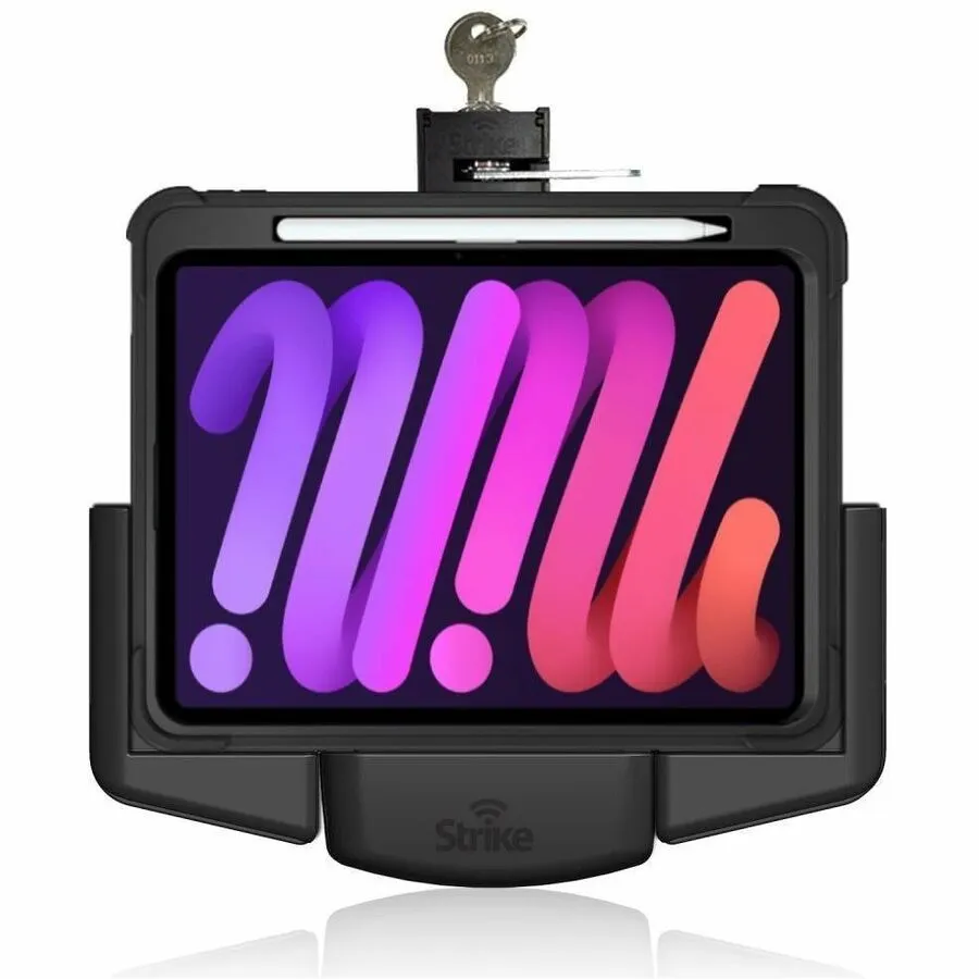 Strike Alpha Cradle Head - iPad Mini 7 / iPad Mini 6 Lockable Landscape For Use W/ Strike Rugged Case