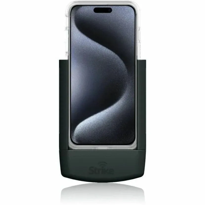 Strike Alpha Cradle - iPhone 15 Pro W/ Strike TPU Case Wireless Charging Hardwired Install Pack