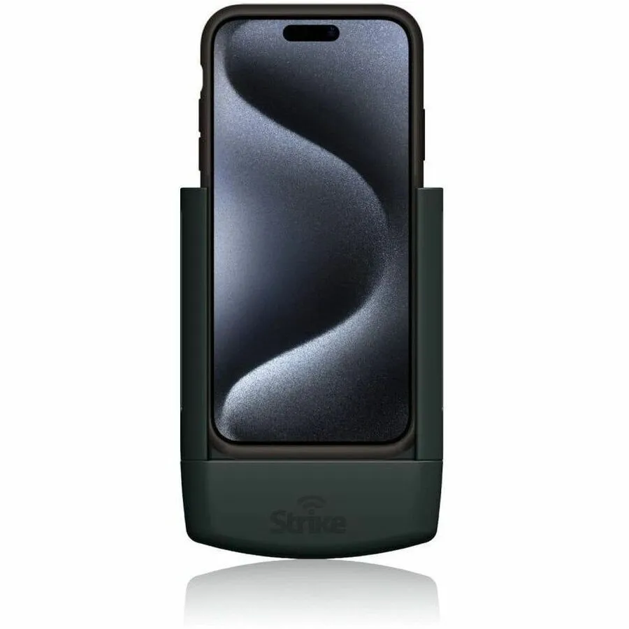 Strike Alpha Cradle - iPhone 15 Pro For Use W/ APL Leather/Silicone Case Hardwired Install Pack