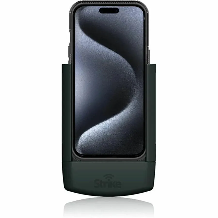 Strike Alpha Cradle - iPhone 15 Pro For Use W/ Strike Rugged Case Wireless Charging Hardwired Install Pack