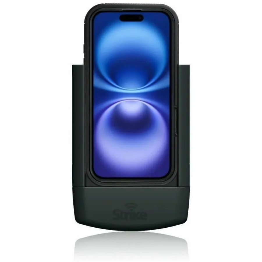 Strike Alpha Cradle - iPhone 16 For Use W/ Strike Rugged Case Wireless Charging Hardwired Install Pack