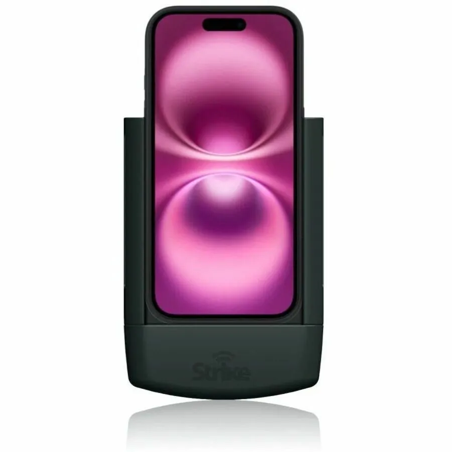 Strike Alpha Cradle - iPhone 16 Plus For Use W/ APL Leather/Silicone Case Wireless Charging Self-Install Pack