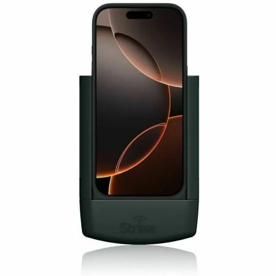 Strike Alpha Cradle - iPhone 16 Pro For Use W/ APL Leather/Silicone Case Wireless Charging Hardwired Install Pack