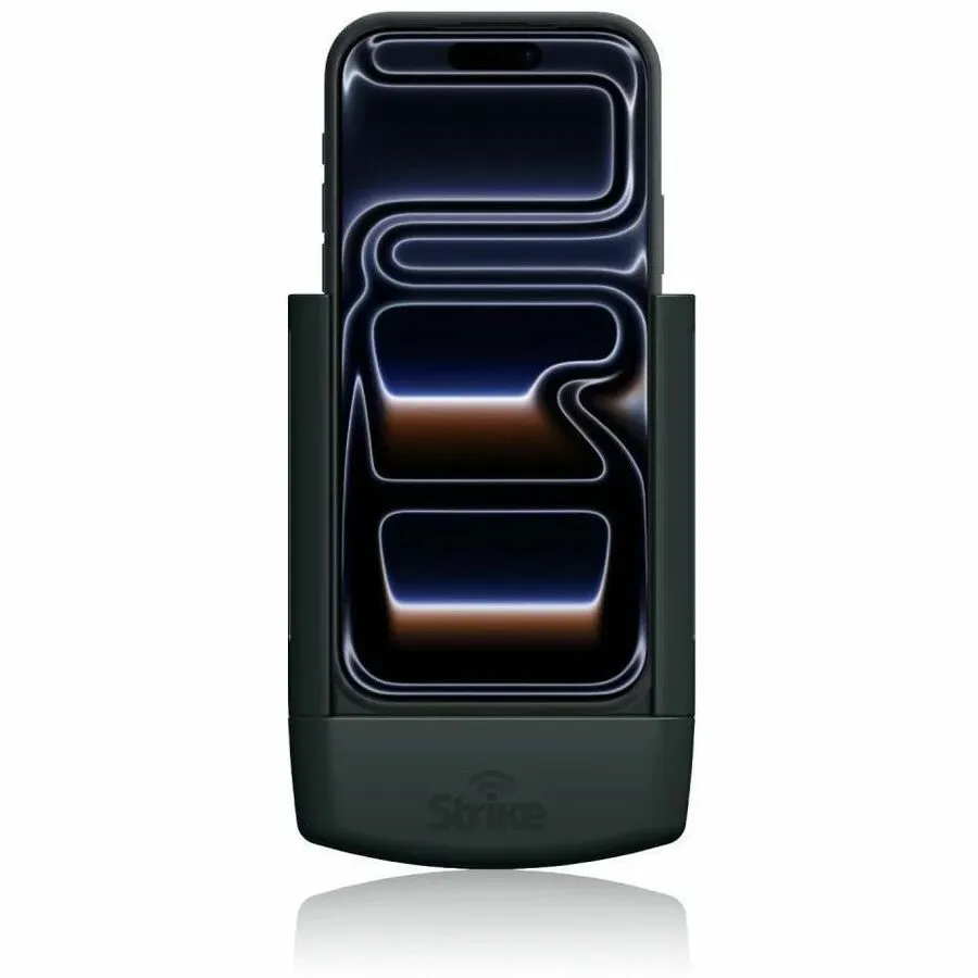 Strike Alpha Cradle - iPhone 17 Pro For Use W/ APL Leather/Silicone Case Wireless Charging Self-Install Pack