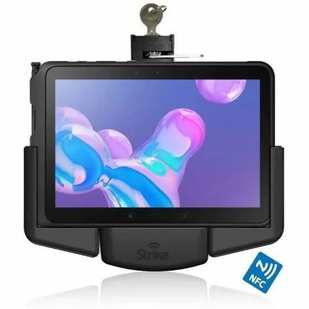 Strike Alpha Cradle - Samsung Galaxy Tab Active Pro Power and Data Lockable with NFC Extender Self-Install Pack