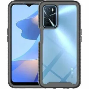 Strike Clear Bumper Case For OPPO A16s (Black)