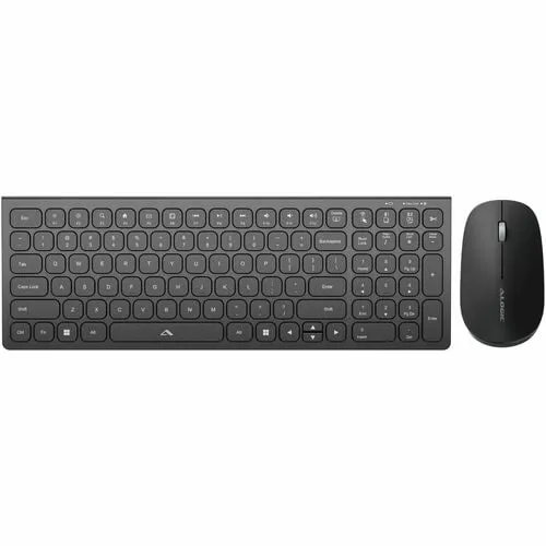 ALOGIC Echelon Compact USB-C Rechargeable Bluetooth Keyboard for US Win White + Mouse Combo US