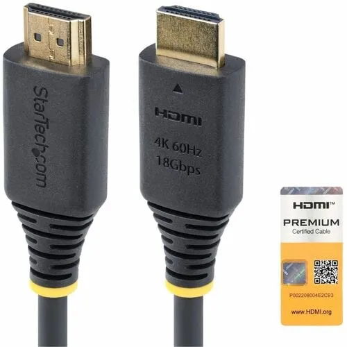 Startech 8FT (2.4M) Premium Certified High Speed HDMI CABLE, 4K60HZ, LTW