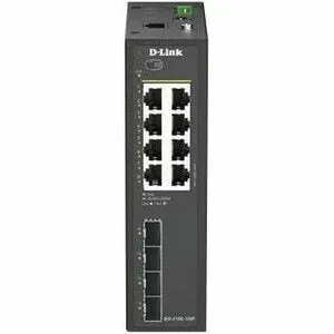 D-Link 12-PORT Gig Industrial Smart Managed POE Switch 8 Gig (6 POE+ 2 POE++ 240W) 4 SFP
