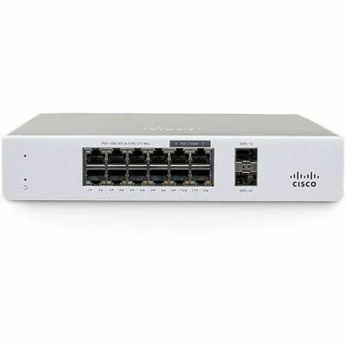 CISCO - Meraki MS130-12X Cloud Mgd. 8GE + 4x(2.5GE) 240W PoE Switch