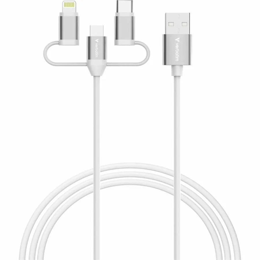 Essentials Sync and Charge 3-in-1 Cable - Micro-B USB-C and Lightning