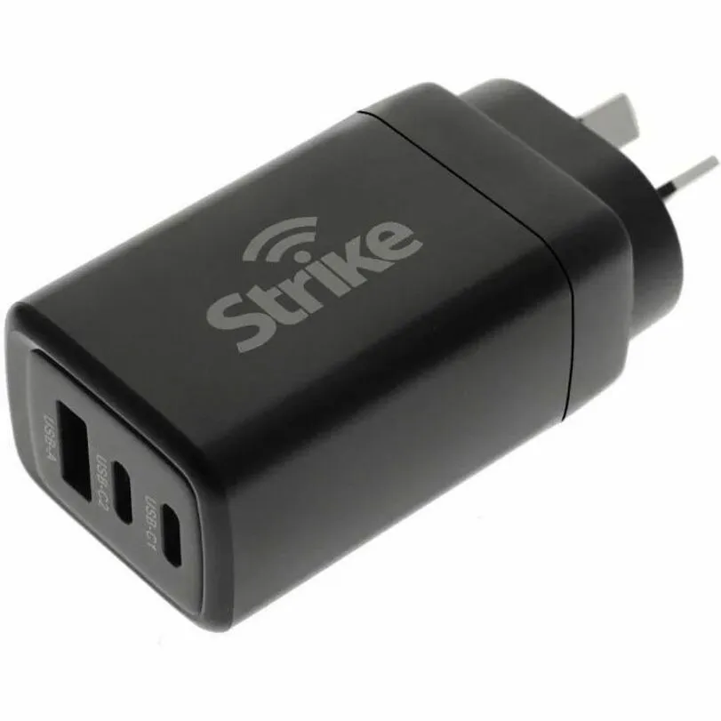 65W AC Wall Charger With 2 USB-C Ports and 1 USB-A Port