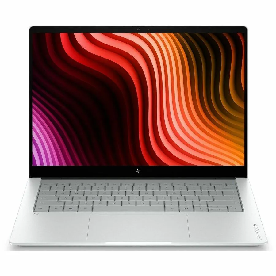 HP OmniBook X Laptop Next Gen AI 14 Windows 11 Pro 14in Intel Core Ultra 7 32GB RAM 1TB SSD 2K Glacier silver