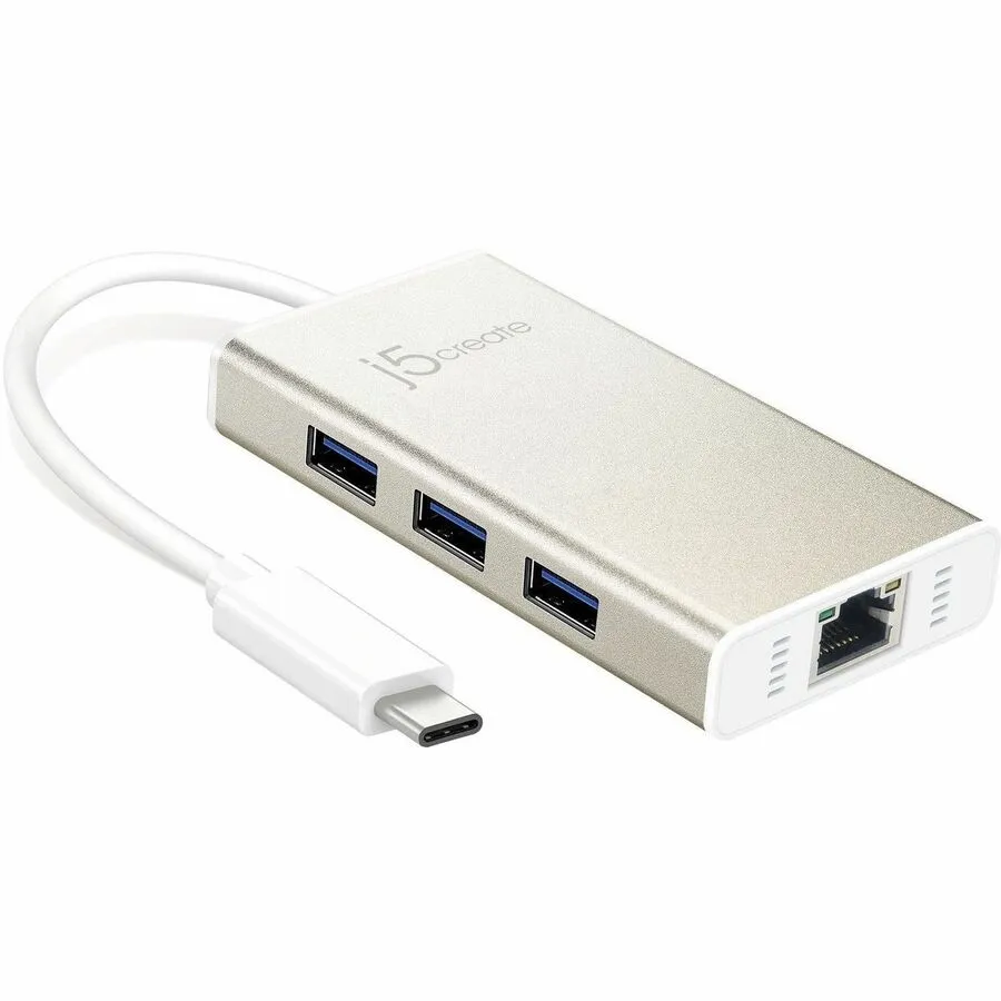 USB 3.1 Type-C 3-Port HUB with Gigabit Ethernet