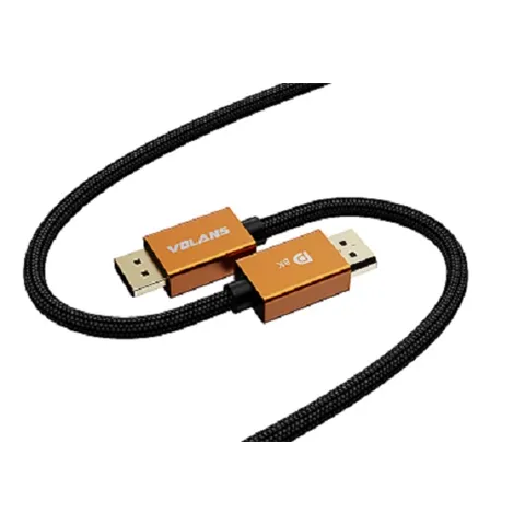 Volans VL-DD81, Ultra 8K DisplayPort to DisplayPort Cable, Male to Male, Length: 1m, 1 Year Warranty