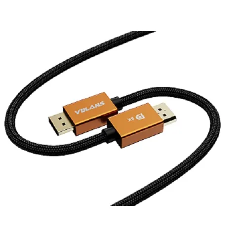 Volans VL-DD82, Ultra 8K DisplayPort to DisplayPort Cable, Male to Male, Length: 2m, 1 Year Warranty