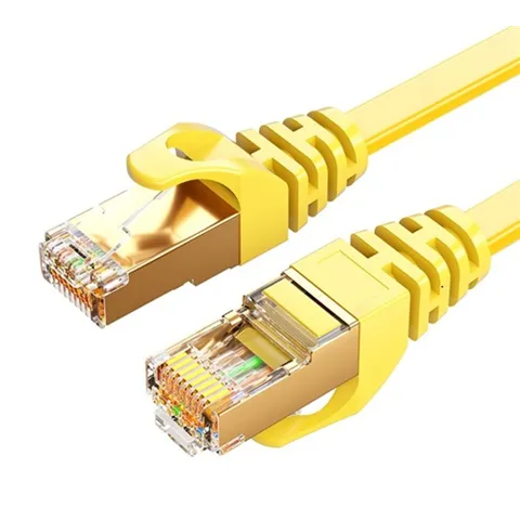 8Ware CAT7 Cable 5m - Yellow Color RJ45 Ethernet Network LAN UTP Patch Cord Snagless Flat cable