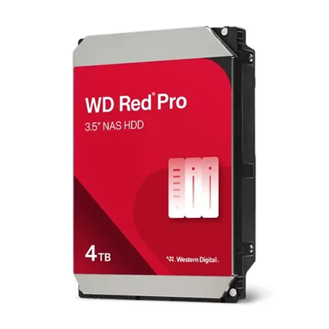 Western Digital WD Red Pro 4TB 3.5' NAS Hard Drive, SATA 6 Gb/s, ITR 267 MB/s, 7200RPM, 256MB Cache, CMR Tech, 3.5-inchFORM FACTOR, 5yrs wty