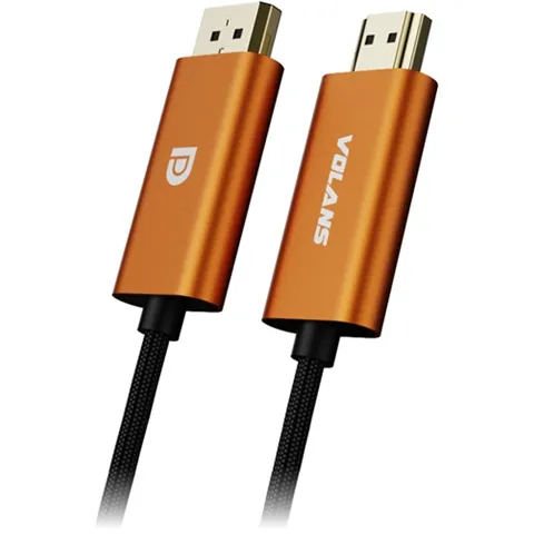 VOLANS VL-DH82, Ultra 8K DisplayPort to HDMI Cable V2.1, 2M, 1 Year Warranty