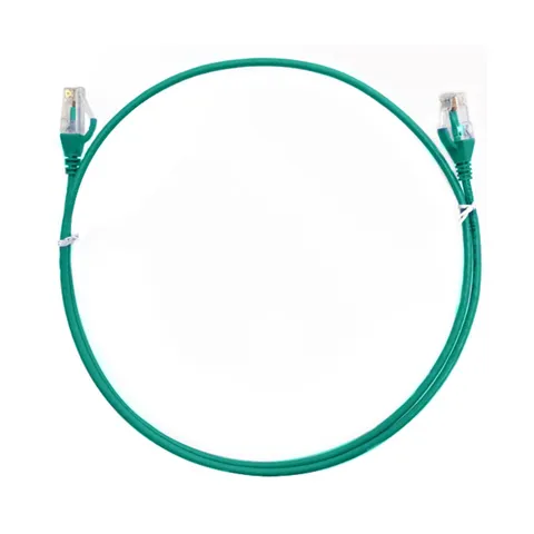 8ware CAT6 Ultra Thin Slim Cable 0.5m / 50cm - Green Color Premium RJ45 Ethernet Network LAN UTP Patch Cord 26AWG for Data Only CBAT-CAT6THINGR-025M