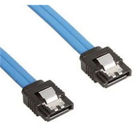 Astrotek SATA 3.0 Data Cable Male to Male Straight 180 to 180 Degree with Metal Lock 26AWG Blue 50cm CB8W-FC-5080