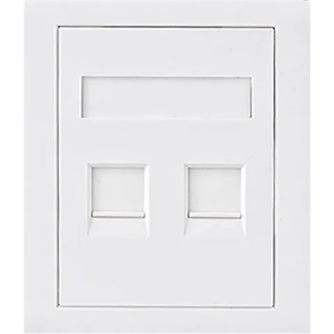 Astrotek CAT6 RJ45 Network Wall Face Plate Outlets 86x86mm 2 Port Socket Kit LS