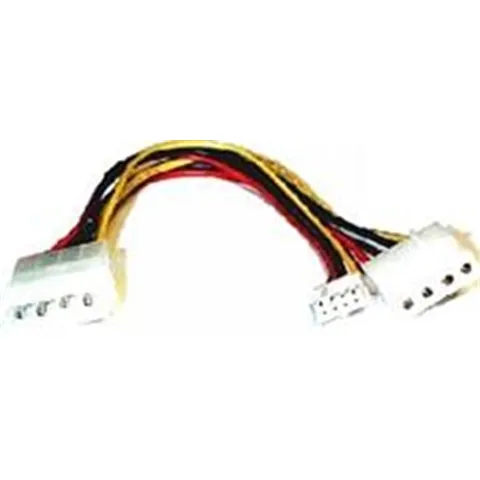 8ware Power Splitter to Hard & FDD + Floppy drv 1x Molex (Female) to 2x Molex (Male) + 1x Floppy (Female) 30cm cable
