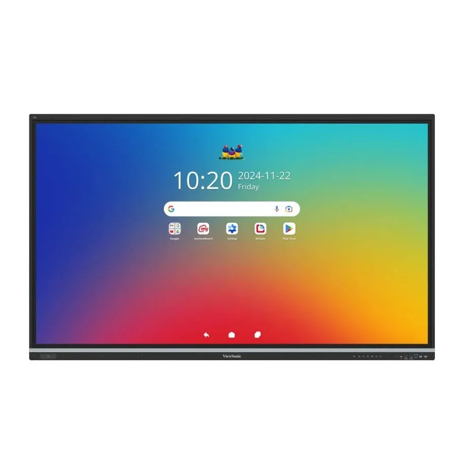 ViewSonic IFP7551 75' 4K Interactive Display, EDLA Certified, Android 14, 50-Point Touch, NFC, 70W Audio, myViewBoard Software