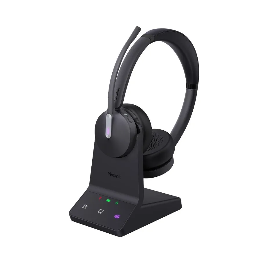 Yealink BLUETOOTH DECT (WH64) Ms Stereo Hybrid HEADSET, WDD60 DECT DONGLE, Charging Stand