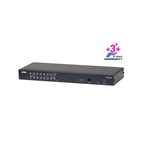 Aten 1-CONSOLE High Density Cat 5 KVM 16 Port With DAISY-CHAIN Port