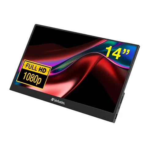 Verbatim Portable Touchscreen Monitor 14 Full HD 1080p Metal