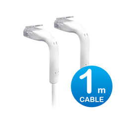 UBIQUITI UniFi PATCH CABLE, BENDABLE RJ45 HEAD, WHITE (1M), 1YR