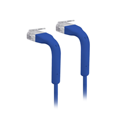 Ubiquiti UniFi Patch Cable Single Unit, 0.1m, Blue, Both End Bendable to 90 Degree, RJ45 Ethernet Cable, Cat6, Ultra-Thin 3mm Diameter